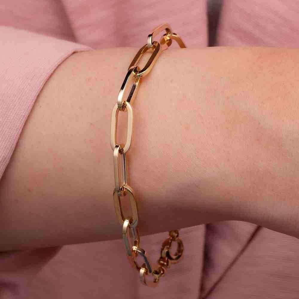 14 Ayar Sarı Altın Ataç Bileklik