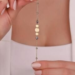 14 Ayar Altın 3 Pul Zincirli Bileklik