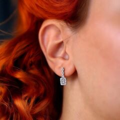 14 Ayar Altın Beyaz Çift Baget Set Takımı