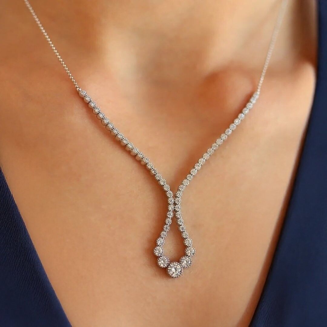 14 Ayar Altın Beyaz Tria Zincirli Set Takımı