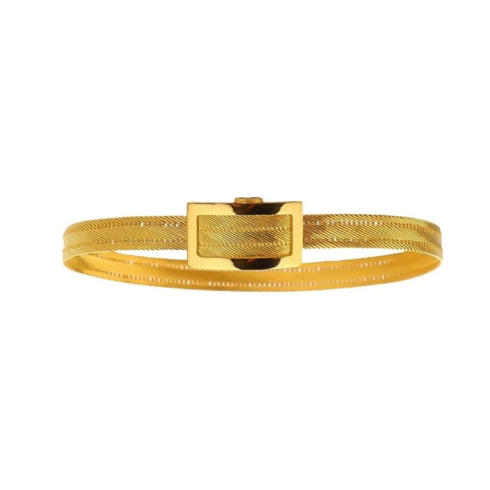 Altın 3 Sıra Trabzon Hasırı Bileklik