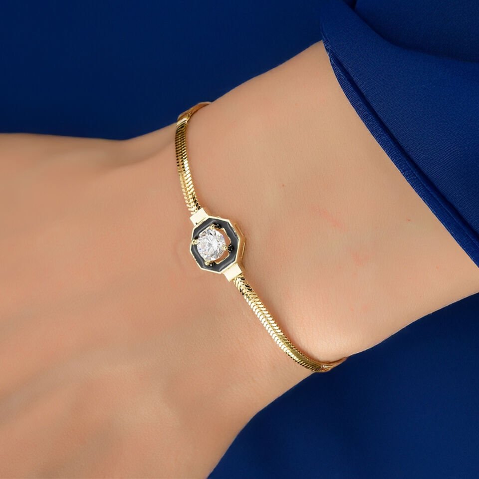 Altın Çağla Balıksırtı Bileklik