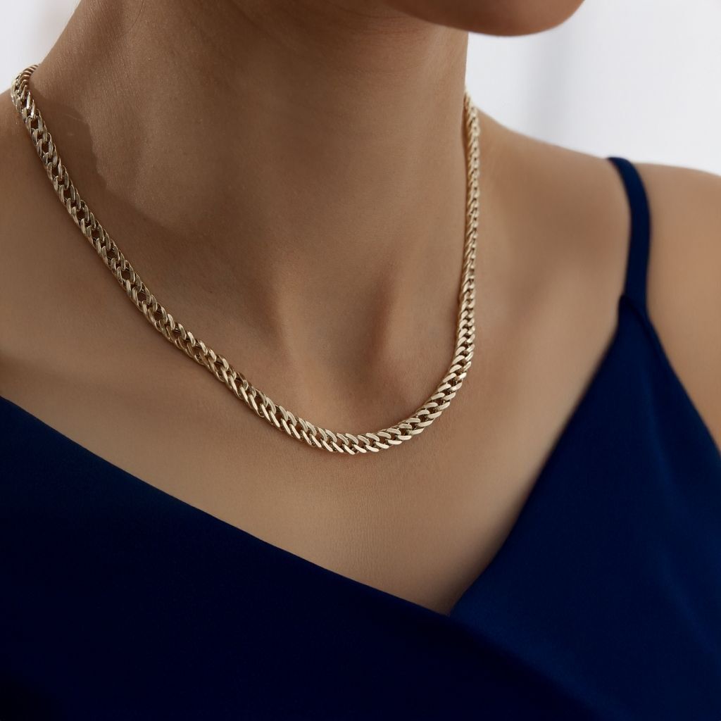 Altın Zincir Kolye Gurmet Zincir