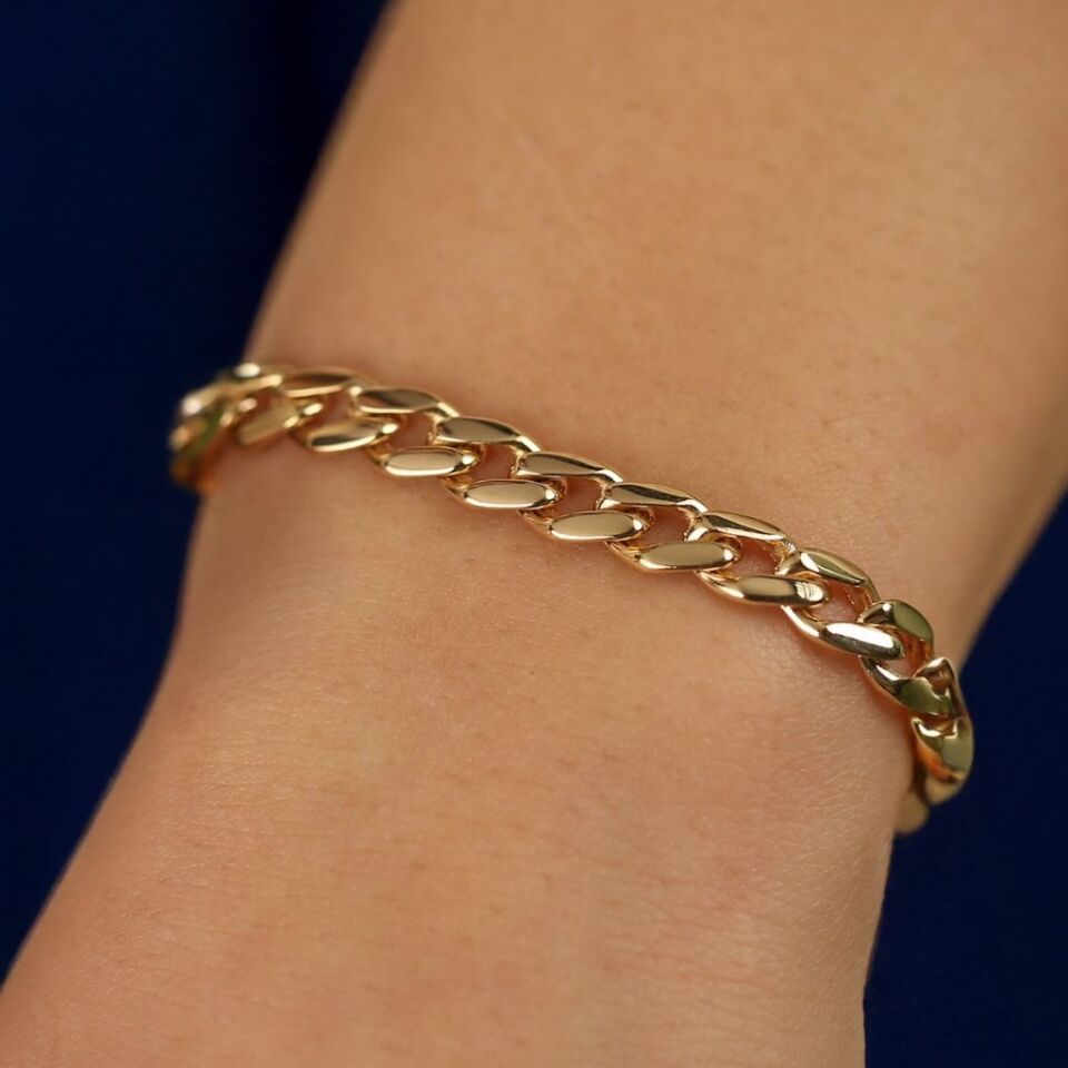 Altın Gurmet Bileklik Sade