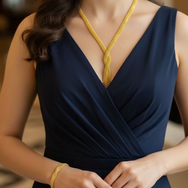 14 Ayar Altın Hasır Mesh Set Takımı