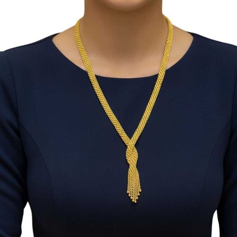 14 Ayar Altın Hasır Mesh Set Takımı