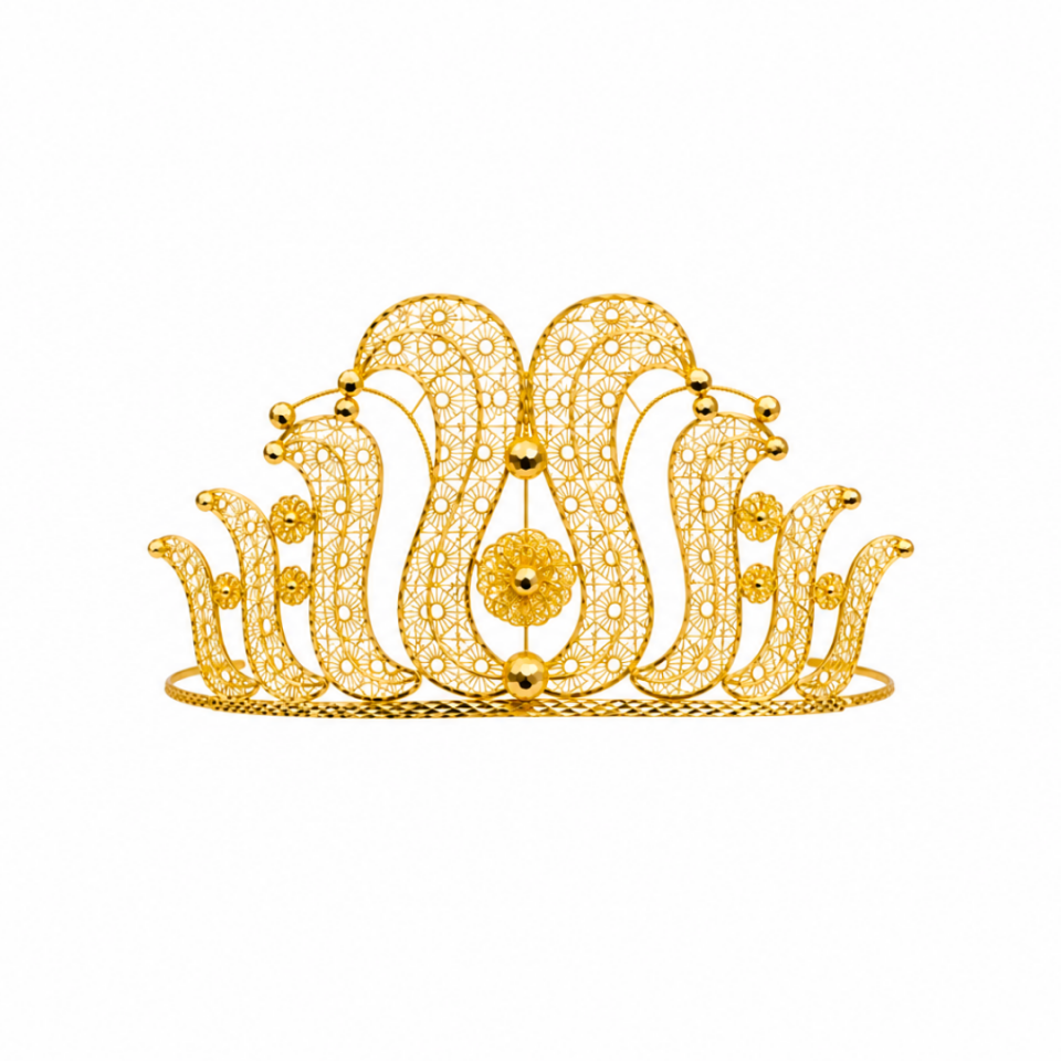 8 Ayar Altın Lale Taç