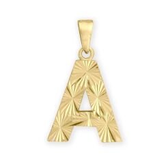 14 Ayar Altın Ayna Zincirli Harf Kolye