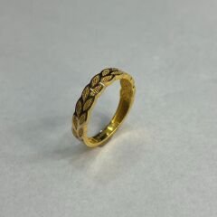 14 AYAR ALTIN ÇİFTLİ BAŞAK YÜZÜK