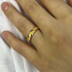 14 AYAR ALTIN ÇAPRAZ YÜZÜK