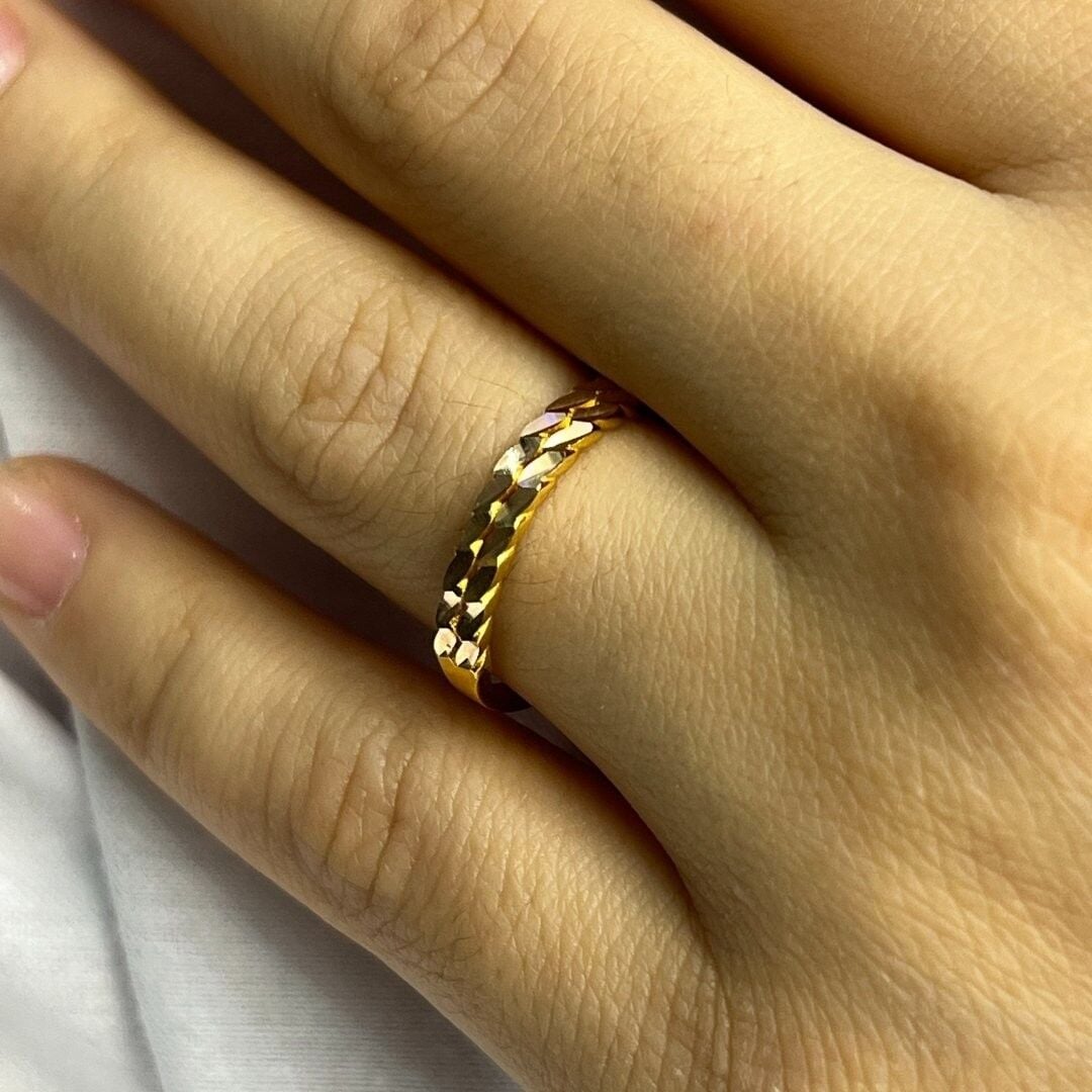 14 AYAR ALTIN ÇİFTLİ BURMA YÜZÜK