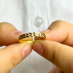 14 AYAR ALTIN ÇİFTLİ BURMA YÜZÜK