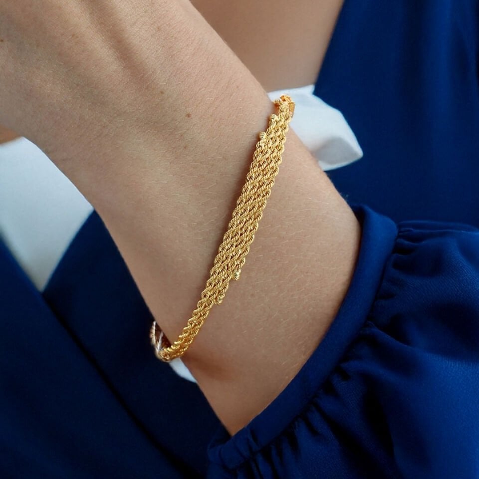 Altın Lale Örgü Mesh Set